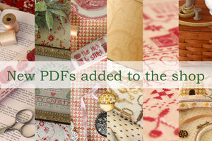 New PDF patterns added to the shop