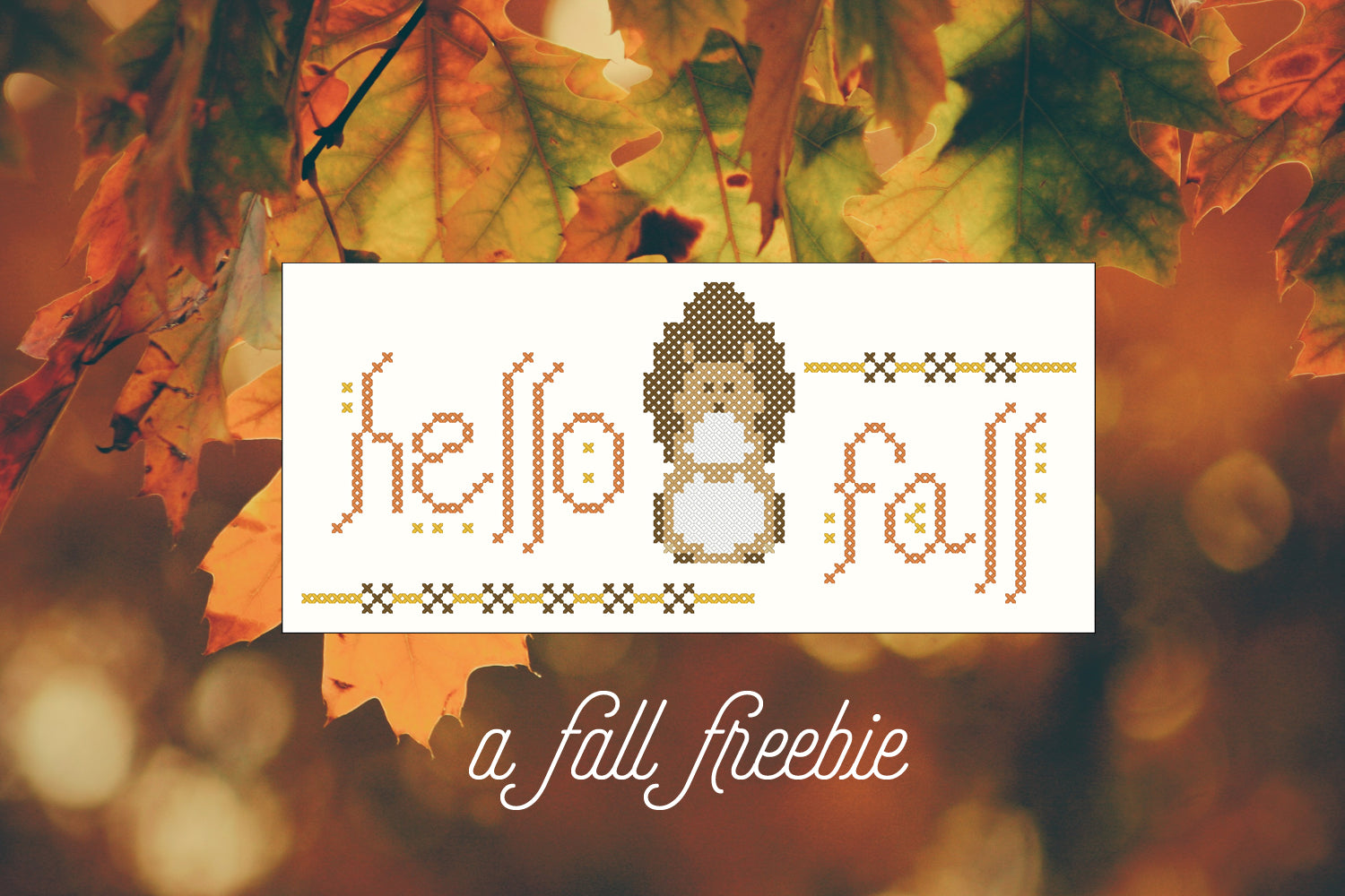 A fall freebie for you