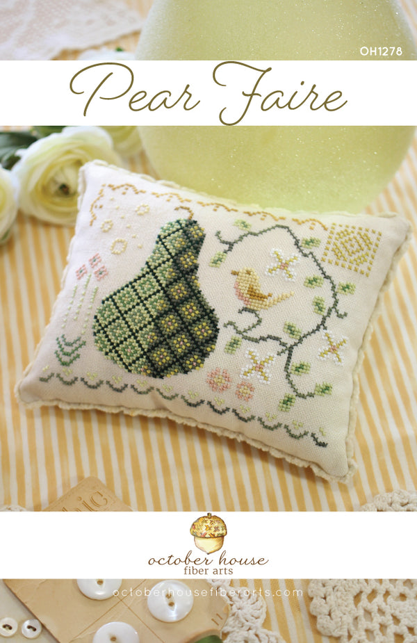 Pear Faire - PDF Instant Download - October House Fiber Arts