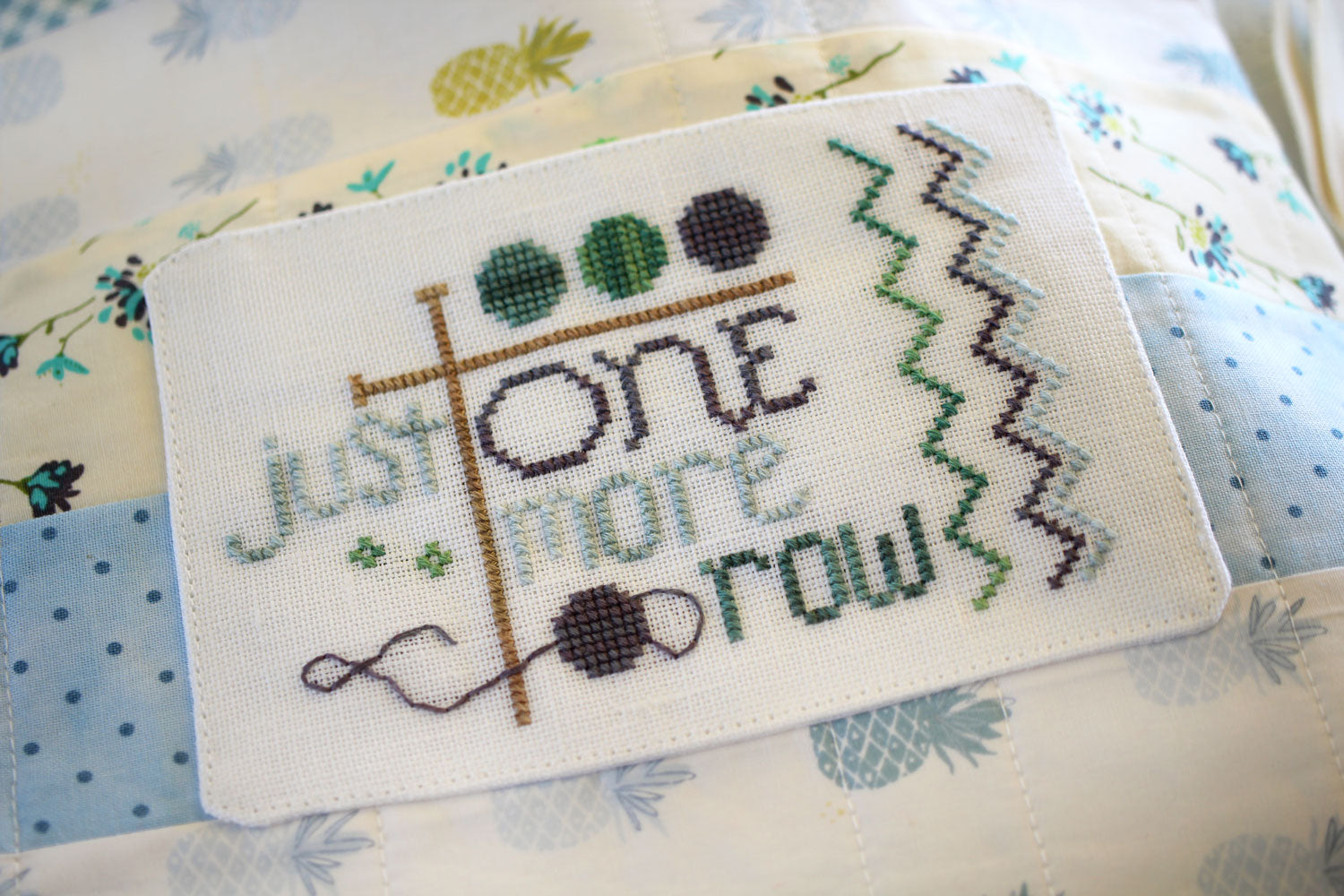 One More Pattern Just One More Row - PDF Instant Download - October House Fiber Arts