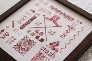 A Knitter's Sampler - Cross Stitch Pattern