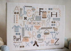The Knitter's Alphabet - Cross Stitch Pattern